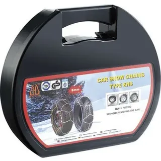 Lescars Anfahrhilfe Auto: Schneeketten Größe M für Reifen 205/55 R16 u.v.m. (Schneeketten Anfahrhilfe, Anti-Rutsch, Kfz)