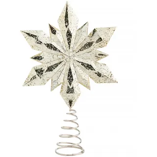 home&you Weihnachtsbaumspitze Dale 31.5x22.5 cm, Gold, Weihnachtsdeko, Winter Christmas, Xmas, Christbaumspitze , Kunststoff , 31.5 cm , Dekoration, Weihnachtsdekoration, Christbaumschmuck, Christbaumspitzen