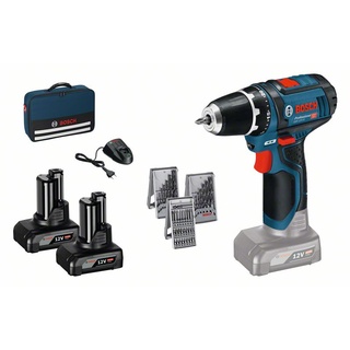 GSR 12V-15 Professional inkl. 2 x 4 Ah + 39-tlg. Zubehör 0615990HV1