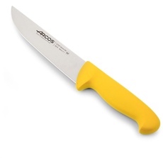 Arcos Serie 2900 - Metzgermesser Steakmesser - Klinge Nitrum Edelstahl 180 mm - HandGriff Polypropylen Farbe Gelb