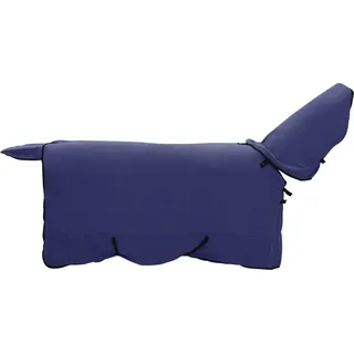 vidaXL Pferdedecke Marineblau 155 cm Polyester-Fleece - Blau