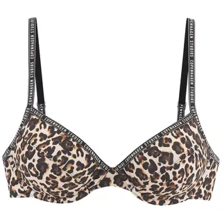 Copenhagen Studios Bügel-Bikini-Top Damen braun-bedruckt Gr.36 Cup B