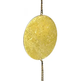 Elegante Weihnachtsdeko Hängedeko in Gold und Schwarz, Modernes Design, 124cm mit 8 Elementen - Schwarz