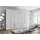 Drehtürenschrank Monaco 295,3 x 216 x 58 cm Braun/Weiß