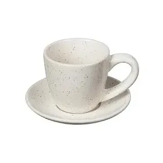 Broste Copenhagen Espressotasse Nordic aus Steingut in der Farbe Vanilla, Maße: 5,5 x 5 cm, 14533468