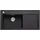 Zenar XL 6 S links Einbauspüle Silgranit schwarz 1000 x 510 mm Handbetätigung