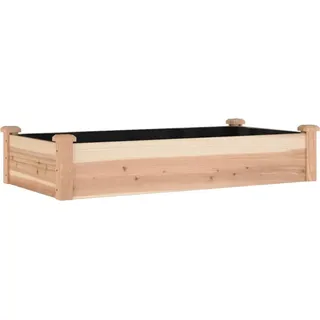 Hochbeet mit Einsatz Massivholz Tanne 120 x 60 x 25 cm