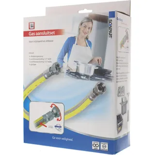 SCANPART 1104054075, 75 cm, 1 Stück(e), Gelb, Edelstahl, 1/2", Polyvinylchlorid (PVC) - Gelb