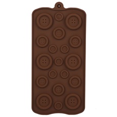 Knopf-Silikonform, Hausgemachte Schokoladenkuchenform in Süßer Form, Süßigkeiten-Schokoladenherstellung, Backzubehör, Backwerkzeug für Partys