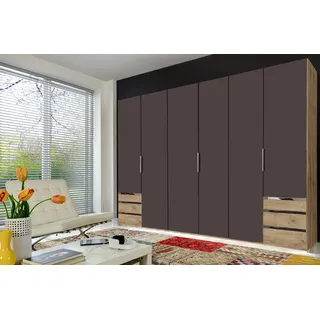 WIMEX Drehtürenschrank Level by fresh to go 300 x 236 x 58 cm Grau