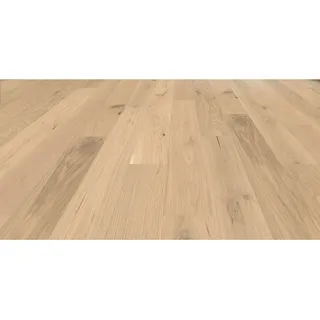 Living by Haro Parkett Landhausdiele Eiche Weiß strukturiert mit Öl/Wachs Finish