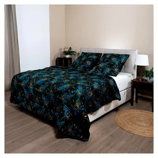 Baumwollbettdecke – 4-Jahreszeiten Bettdecke & Bezug in einem | Waschbar & Trocknergeeignet | Antiallergisch, Atmungsaktiv & Temperaturregulierend | Mikrofaser & Syndonfill® (140x200 cm)