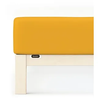 Easy Jersey 140 x 200 - 160 x 220 cm yellow deep