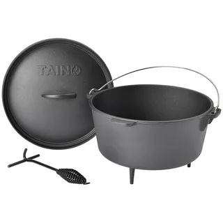 TAINO Dutch, Schwarz, Metall, Kochen, Töpfe, Schmortöpfe