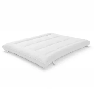 The White Stone Topper Gepolsterter Matratzenschoner 180 x 200 cm Weiß