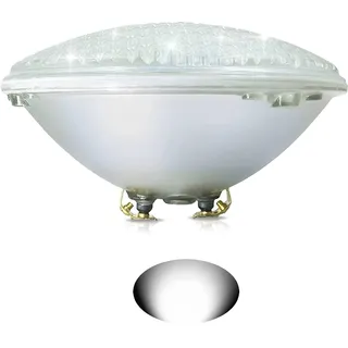 COOLWEST LED Poolbeleuchtung Unterwasser, 36W Weißes Licht Poolscheinwerfer für Aufstellpool, IP68 12V AC/DC Wasserdicht Unterwasser Poollicht, Ersetzt 300W Halogen Scheinwerfer