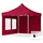 Faltpavillon 3 x 3 m inkl. 2 Seitenteile Rot