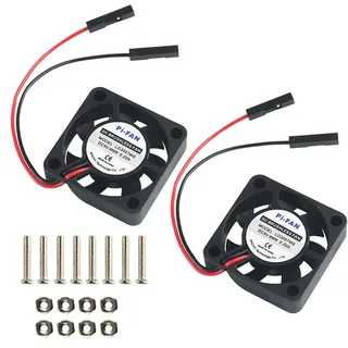 AZ-Delivery Aktoren 2pcs Raspberry Pi DC Bürstenlose Lüfter Kühlkörper Kühler Trennschnittstelle 3,3 V 5 V für Raspberry Pi 2B / 3B / 3B + / 4B und Pi Zero / Zero W oder ein anderes Roboterprojekt