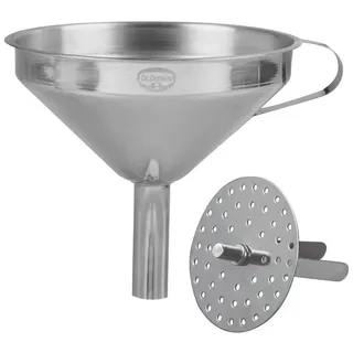 Dr. Oetker Trichter mit Siebeinsatz 12 cm Metall
