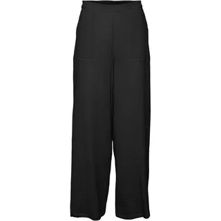 VERO MODA Damen Vmnatali Nia Hw Pant WVN Hose, Schwarz, M EU