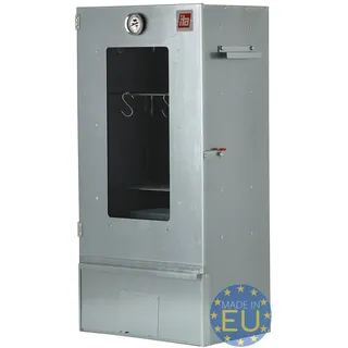ITA Räucherofen 7000 - Premium Räucherschrank mit 3 Etagen - Legierter Stahl, mit Sichtfenster & Thermometer - EU Qualität Direkt vom Hersteller - Smoker zum Kalträuchern & Heißräuchern
