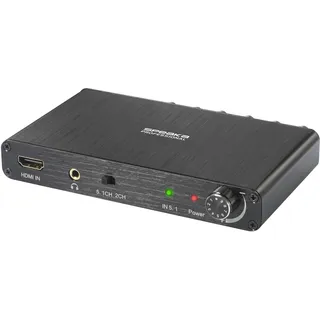 SpeaKa Professional Audio Extraktor HDMI - Cinch 3840 x 2160 Pixel 0 m Schwarz