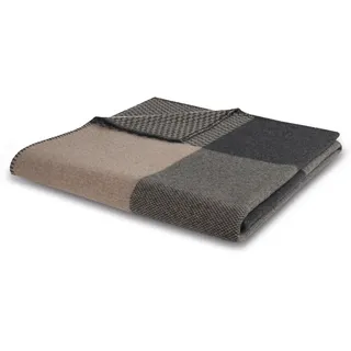 Biederlack Wolldecke 150 x 200 cm Braun