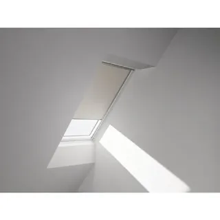 VELUX Verdunkelungsrollo uni beige manuell Rahmen aluminium DKL CK02 1085S