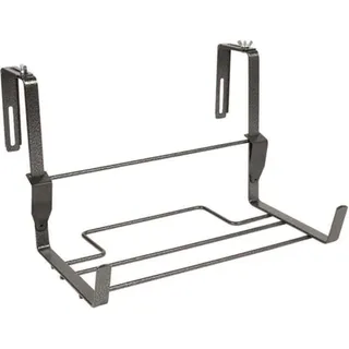 Balkonkastenhalter 37 x 19 cm verstelllbar schwarz mit Sicherheitshaken Pflanzen