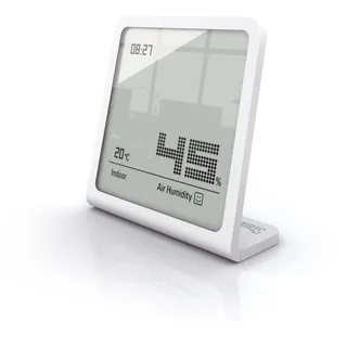 Stadler Form Hygrometer Selina, präzises Messgerät für Luftfeuchtigkeit und Temperatur, weiss