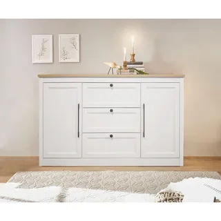 OTTO home Ismund 148 x 93 x 39 cm Weiß / Naturfarben