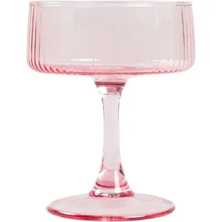 HOMLA DOLORE rosa geriffeltes Glas 0,23 l - Rosa