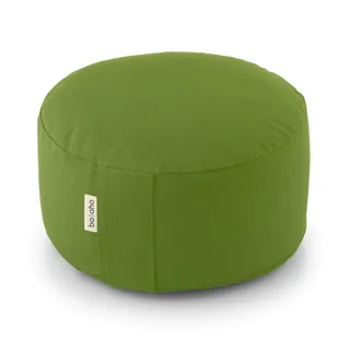 basaho WHEEL Zafu Meditationskissen Yogakissen | Bio-Baumwolle | Buchweizenschalen | Abnehmbarer und waschbarer Bezug (Blattgrün)