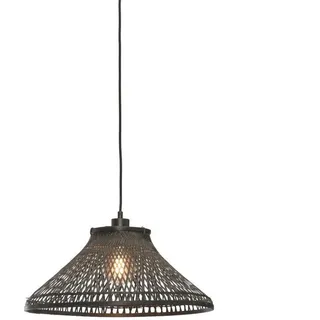 Good & Mojo Hängeleuchte , Schwarz , Holz , Bambus , rund , 45x20x45 cm , LED-Leuchtmittel austauschbar , Lampen & Leuchten, Innenbeleuchtung, Hängeleuchten, Pendelleuchten