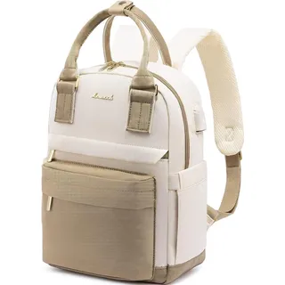 LOVEVOOK Damen Rucksack Klein Wasserdicht USB Ladeanschluss Beige A-khaki 11 Zoll
