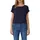 Fließendes Jersey-Shirt Blau 46