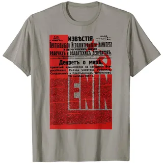 Lenin Zeitung UdSSR Sowjetunion Propaganda Poster T-Shirt