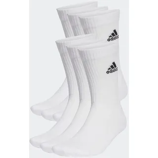 adidas Cushioned Sportswear Crew Socken 6er Pack White / Black 40-42