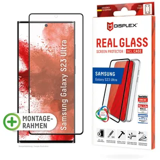 Displex Real Glass + Case für Samsung Galaxy S23 Ultra