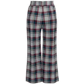 S.Oliver Damen Pyjamahose weiß-petrol-weinrot Gr.40/42