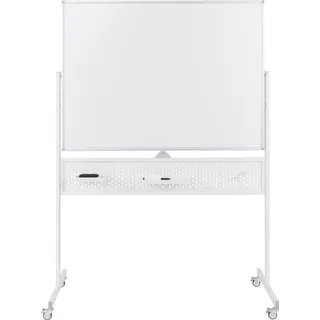 Mobiles doppelseitiges Whiteboard 120x90 cm mit Ständer und Rollen