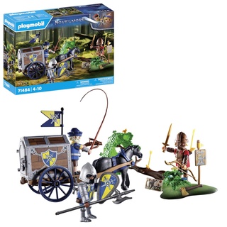 PLAYMOBIL Novelmore 71484 Überfall auf Transportwagen, gefährlicher Kampf um das Gold, Novelmore-Ritter vs. Burnham Raiders, Ritter-Spielzeug für Kinder ab 4 Jahren