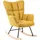 Schaukelsessel Oulu Stoff 71 x 108 x 83 cm Gelb