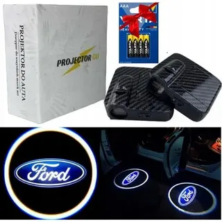 Led Logo Projektor Für Auto Ohne Bohren, Int. Lichtwahrnehmung 3X Aaa - Schwarz