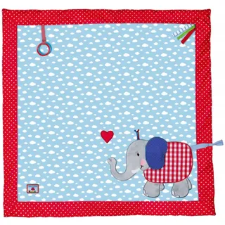 Krabbeldecke Elefant BabyGlück (ca. 100 x 100 cm) - Grau