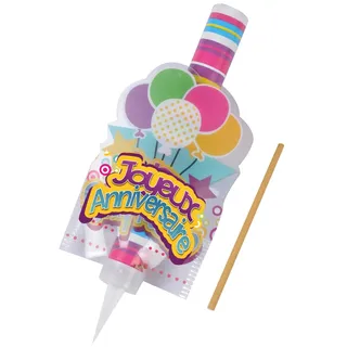 Homéa, Beleuchteter Brunnen, Happy Birthday, Höhe 12 cm