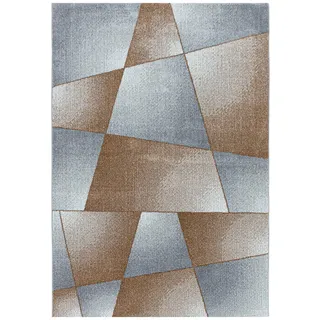 Ayyildiz Hochflorteppich Rio 4603 kupfer, 200 x 140 cm, 100, Polypropylen (PP), Teppiche, Teppich, Pflegeleicht Strapazierfähig / Trend Colors/ Wohnzimmer