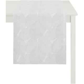 APELT 3002 48X140 88 Tischläufer, Polyester, Silber/hellgrau