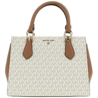 Michael Kors MD Satchel Bag, Vanille/Acrn
