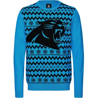 FOCO NFL Winter Sweater Strick Pullover Carolina Panthers - L